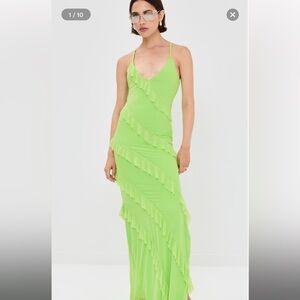 Runaway the label green vacation dress